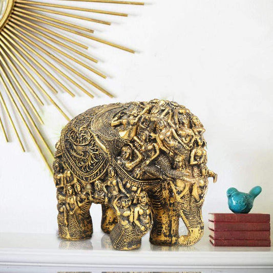 Rusticity Elephant Table Accent