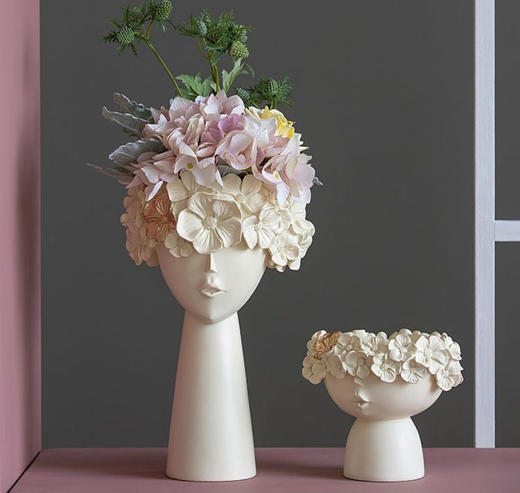 Surreal Faces Flower Pots & Table Planters