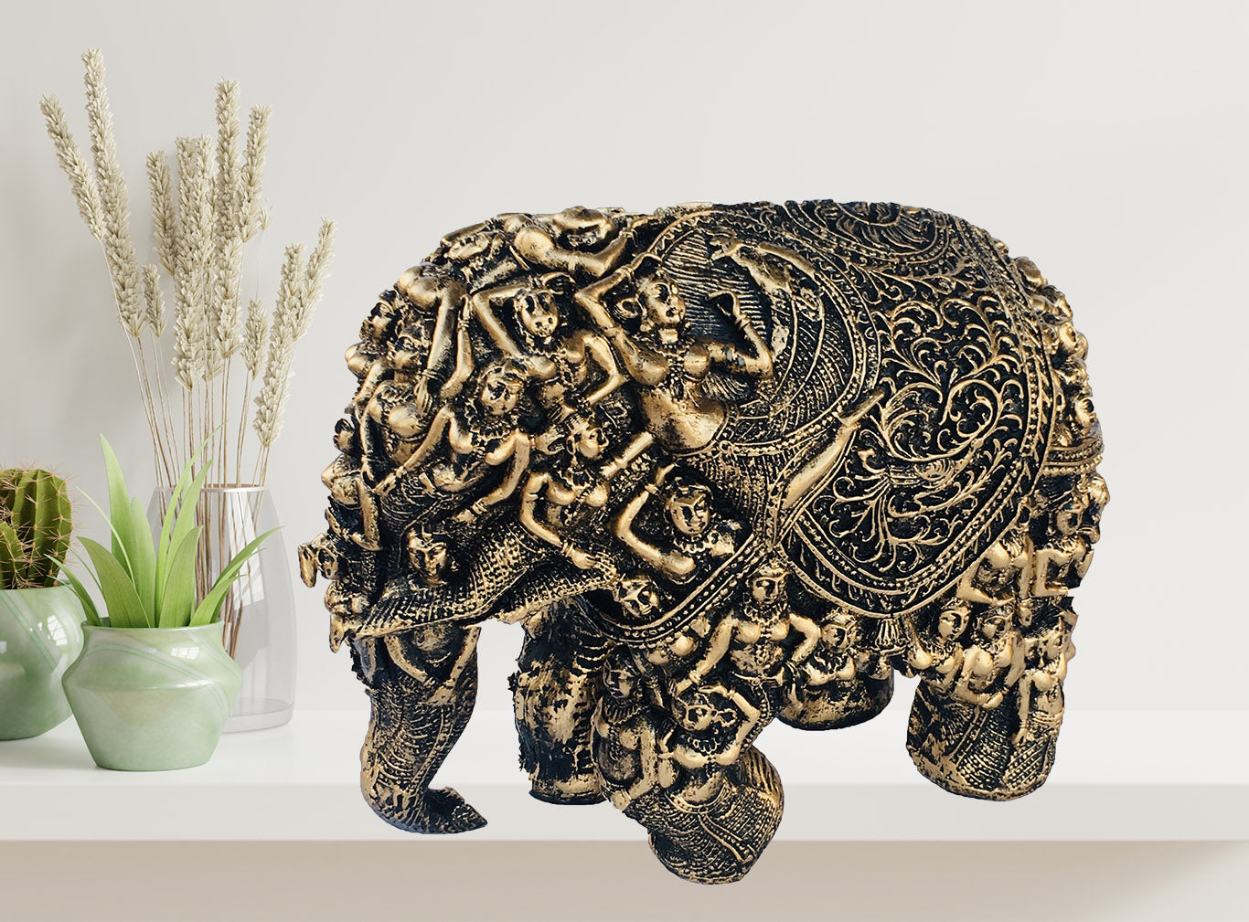 Rusticity Elephant Table Accent